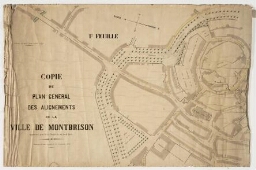 Copie du plan général des alignements de la ville de Montbrison (1)